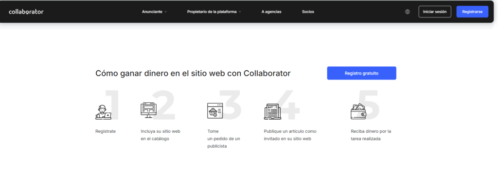 ganar dinero escribiendo en collaborator