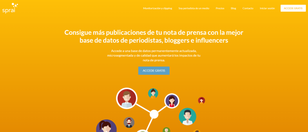 enviar nota de prensa con sprai