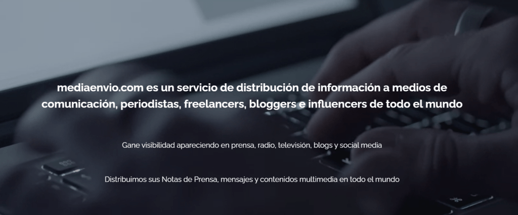 enviar nota de prensa con mediaenvio