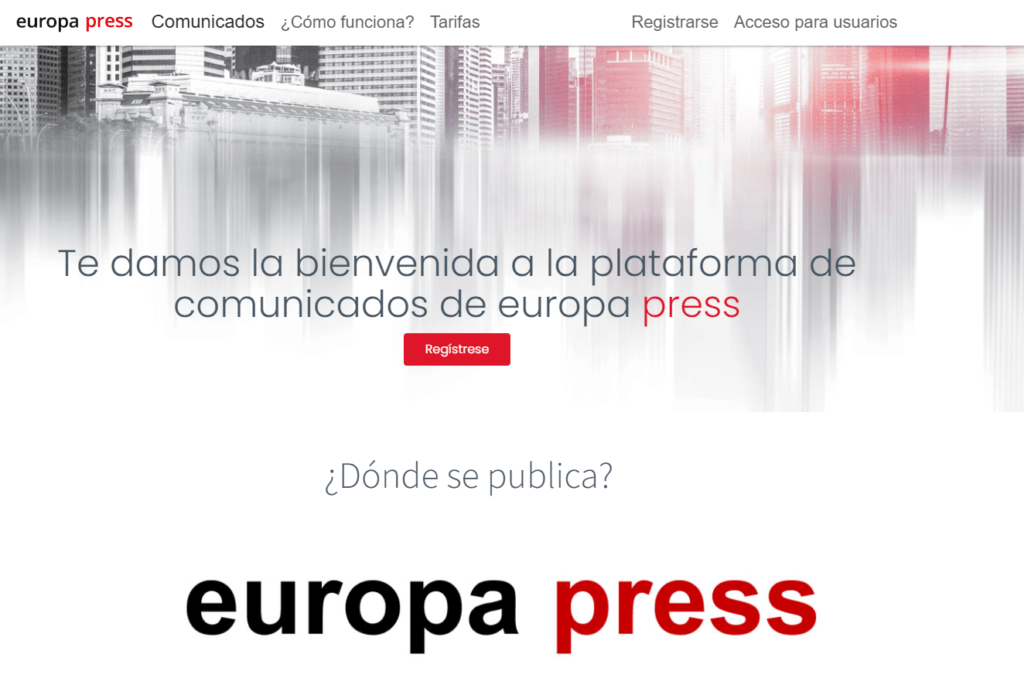 enviar nota de prensa europapress comunicados