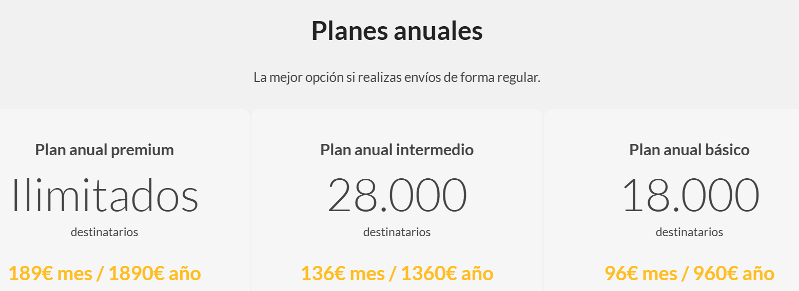 planes de envio sprai