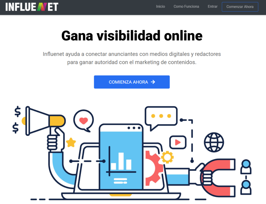 Comprar articulos patrocinados en influenet
