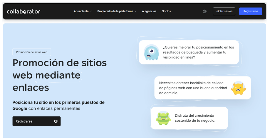 comprar enlaces seo en Collaborator