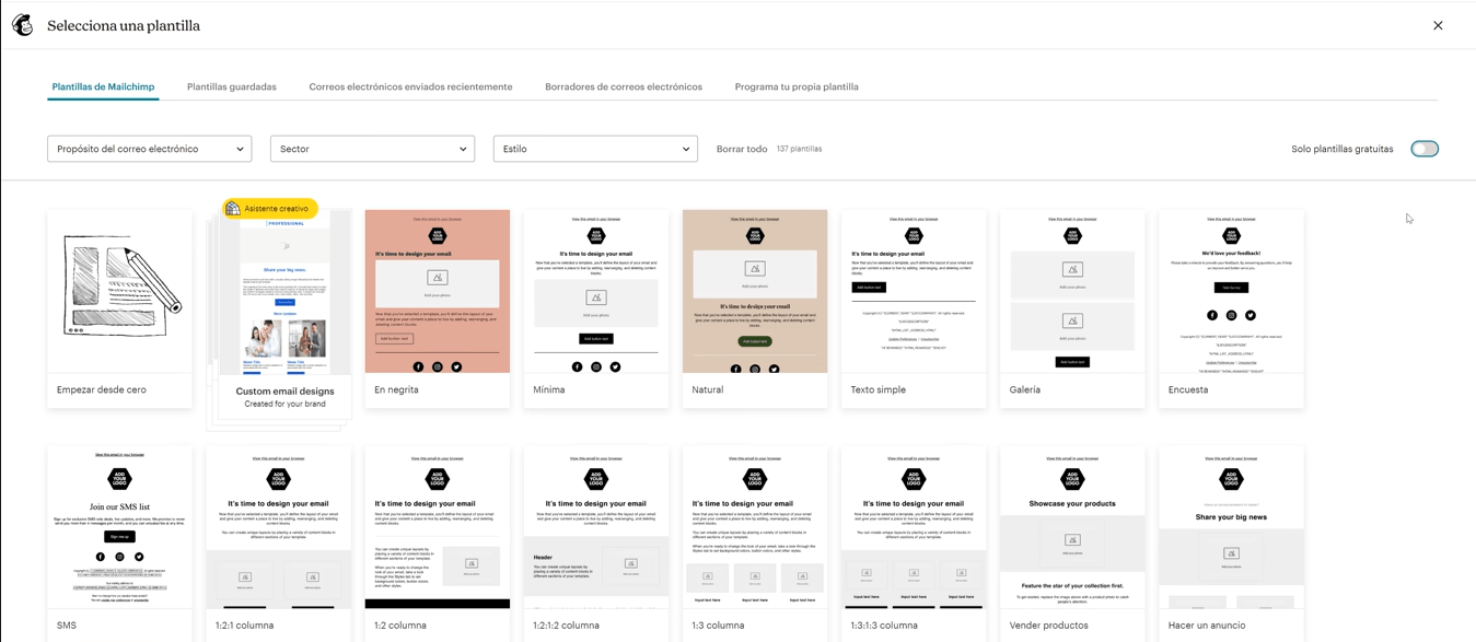 mailchimp herramienta email marketing